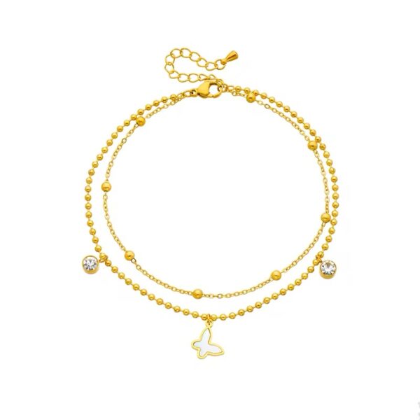 1502 Gold Plated Anklet - Image 6