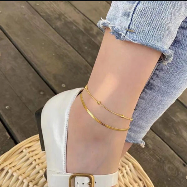 1522 Gold Plated Anklet - Image 2