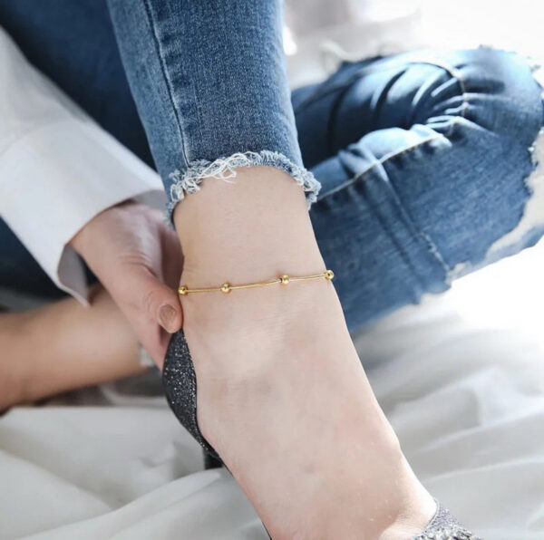 1523 Gold Plated Anklet - Image 2