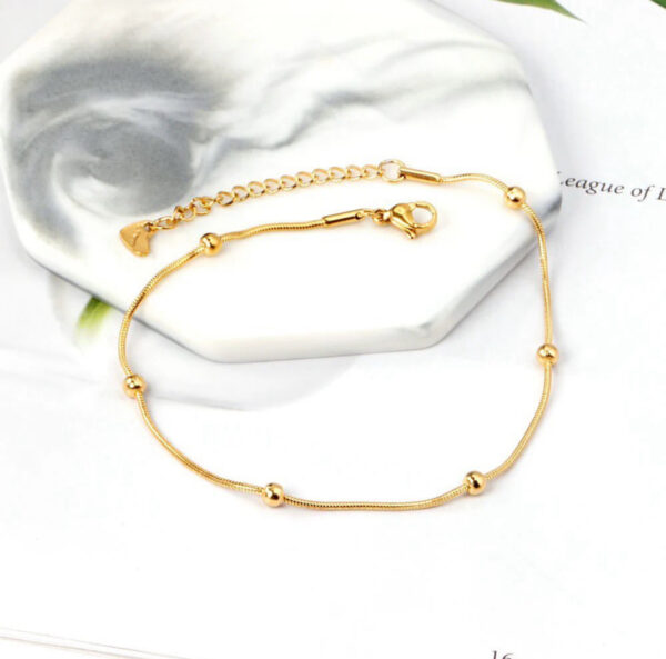 1523 Gold Plated Anklet - Image 4