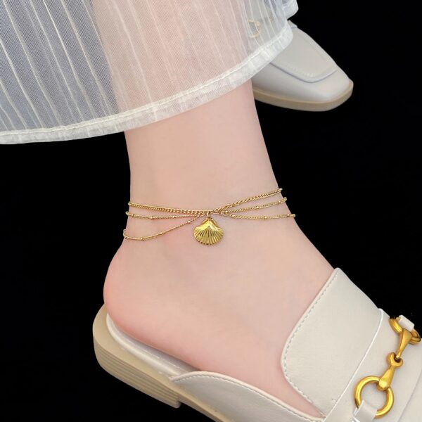 1525 Gold Plated Anklet - Image 2