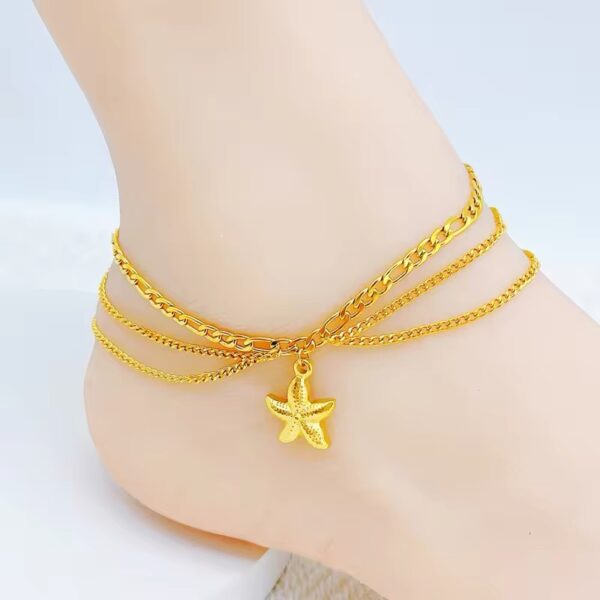 1524 Gold Plated Anklet - Image 6