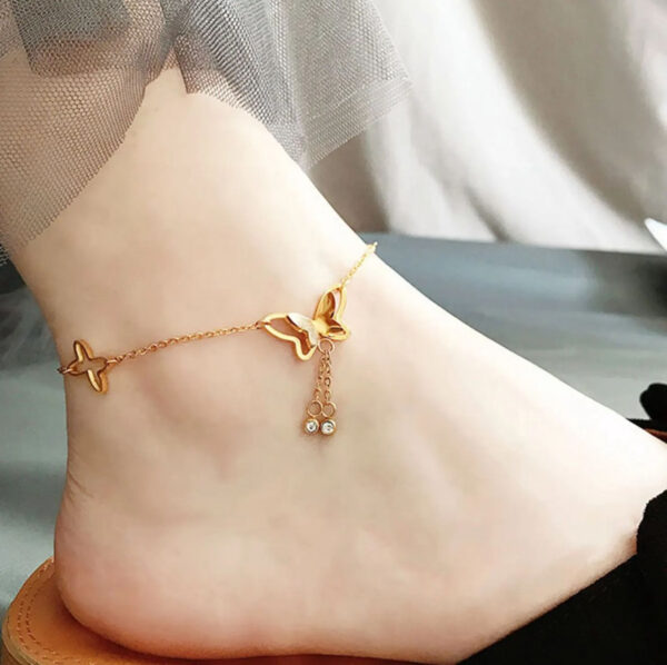 1526 Gold Plated Anklet - Image 2