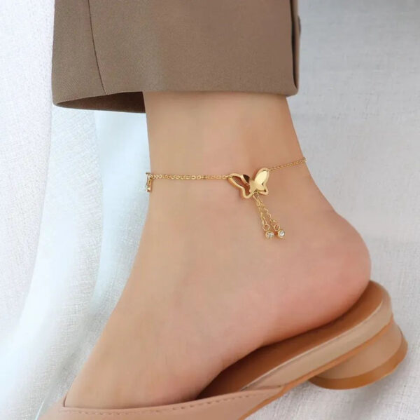 1526 Gold Plated Anklet - Image 3