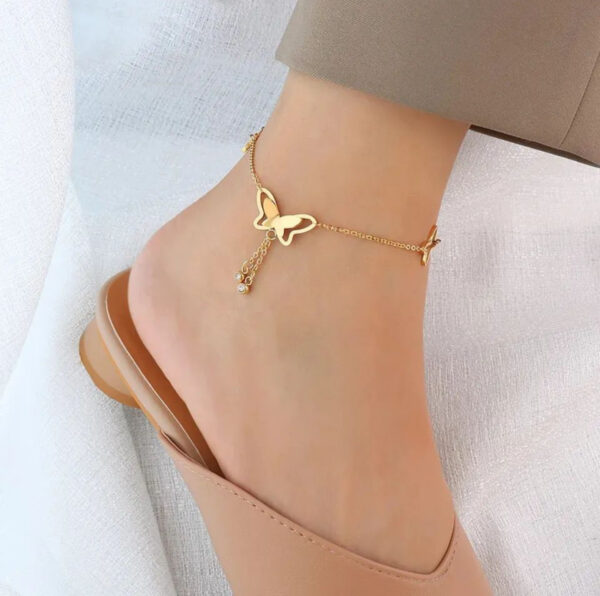 1526 Gold Plated Anklet - Image 5