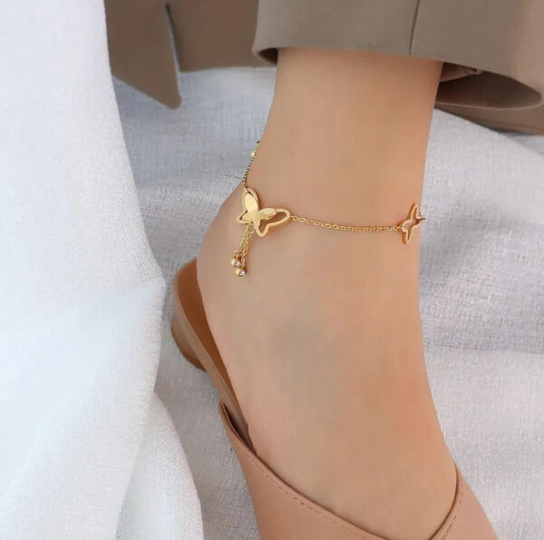 1526 Gold Plated Anklet - Image 6