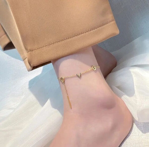 1527 Gold Plated Anklet - Image 2