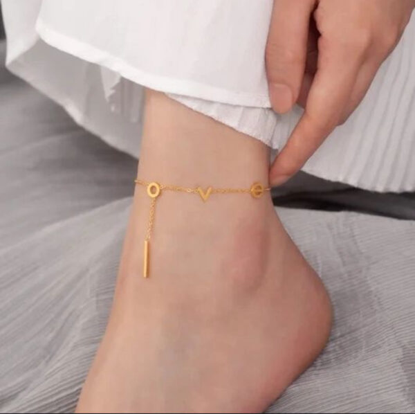 1527 Gold Plated Anklet - Image 4