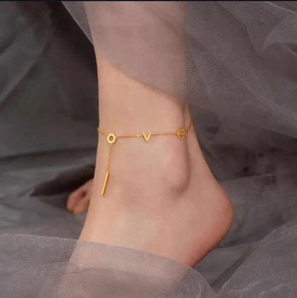 1527 Gold Plated Anklet - Image 5