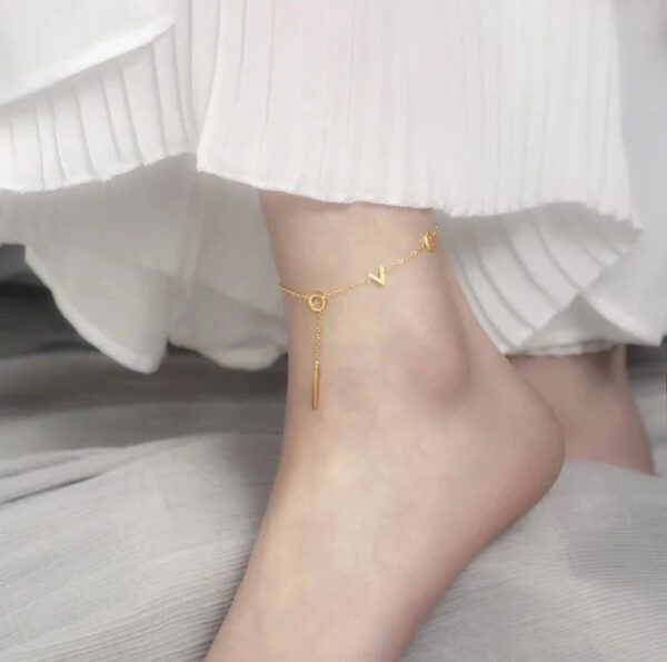 1527 Gold Plated Anklet - Image 6