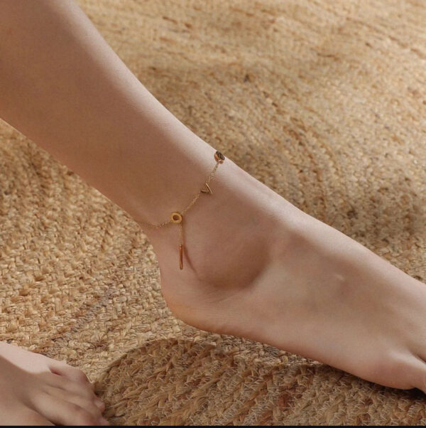 1527 Gold Plated Anklet - Image 7