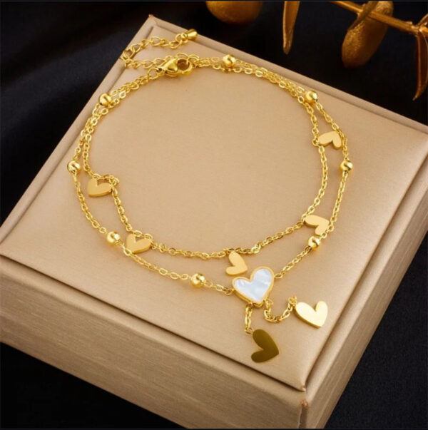1528 Gold Plated Anklet - Image 2