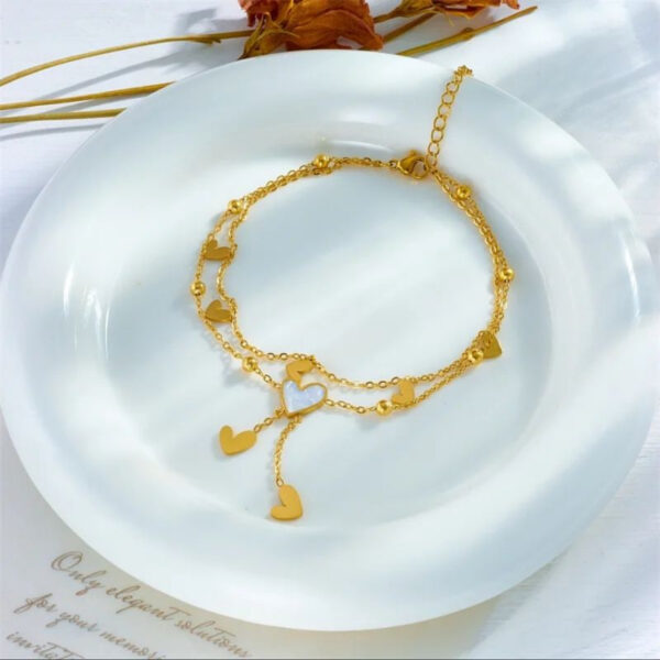 1528 Gold Plated Anklet - Image 4