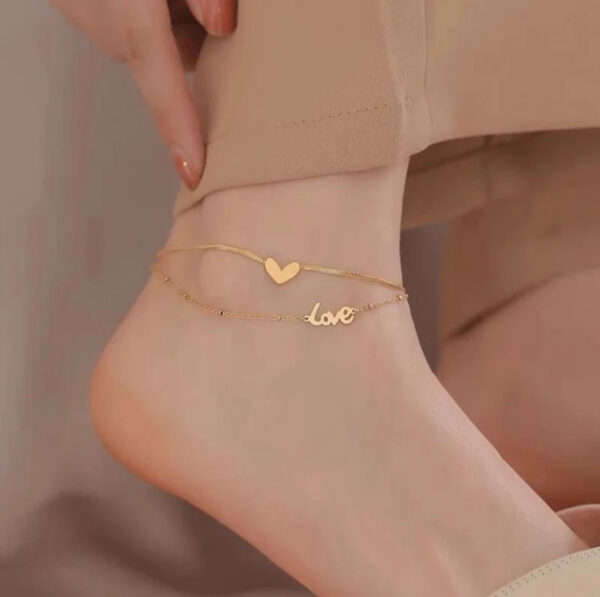 1529 Gold Plated Anklet - Image 2