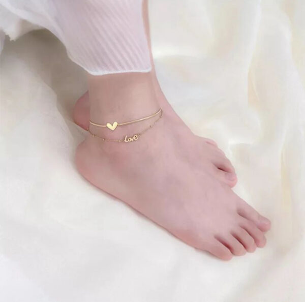 1529 Gold Plated Anklet - Image 4
