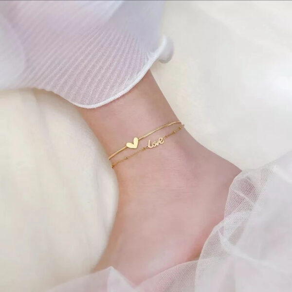 1529 Gold Plated Anklet - Image 5