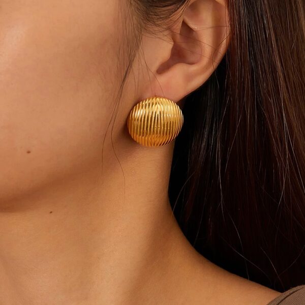 1545 Gold Plated Earrings - Image 2