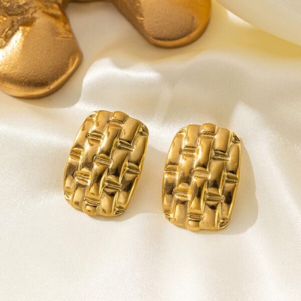 1541 Gold Plated Earrings - Image 2