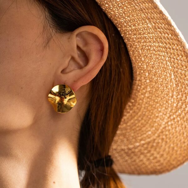 1546 Gold Plated Earrings - Image 2