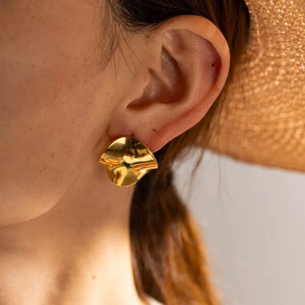 1546 Gold Plated Earrings - Image 4