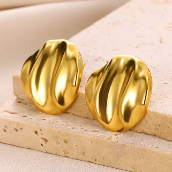 1544 Gold Plated Earrings - Image 2