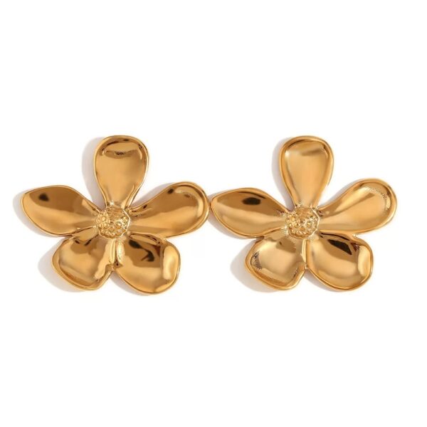 1569 Gold Plated Earrings - Image 3