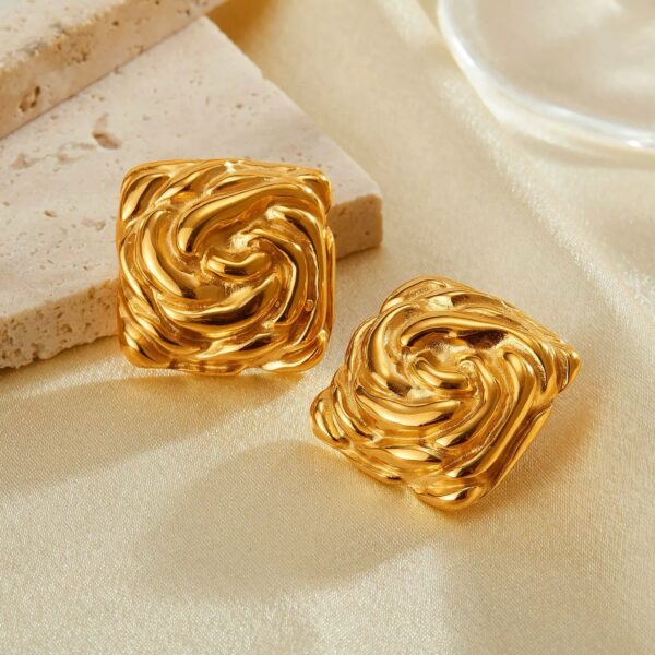1566 Gold Plated Earrings - Image 2
