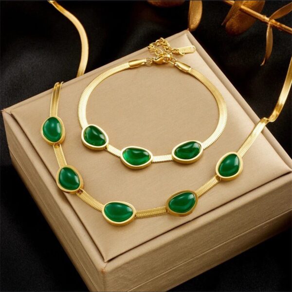 1564 Gold Plated Necklace & Bracelet