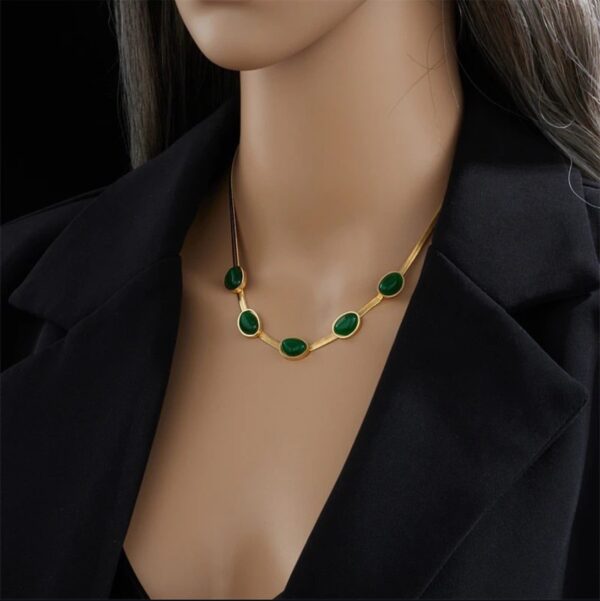 1564 Gold Plated Necklace & Bracelet - Image 2
