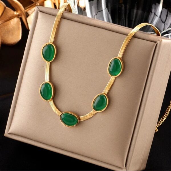 1564 Gold Plated Necklace & Bracelet - Image 3