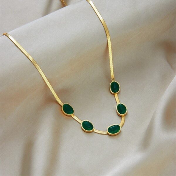 1564 Gold Plated Necklace & Bracelet - Image 4