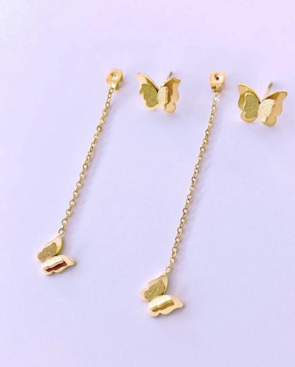 1556 Gold Plated Earrings - Image 2