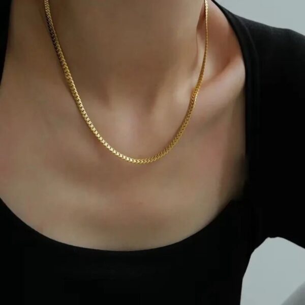 1563 Gold Plated Necklace & Bracelet - Image 2