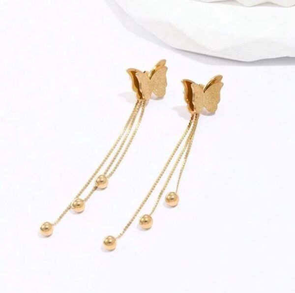 1557 Gold Plated Earrings - Image 3