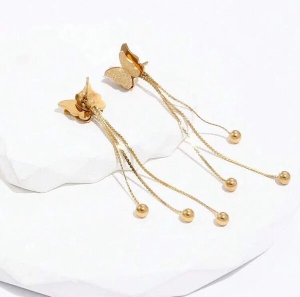 1557 Gold Plated Earrings - Image 4