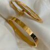 1590 Gold Plated Bangle Set