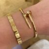 1590 Gold Plated Bangle Set