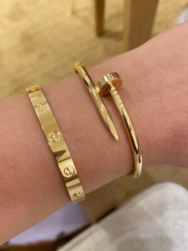 1590 Gold Plated Bangle Set - Image 2