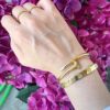 1590 Gold Plated Bangle Set