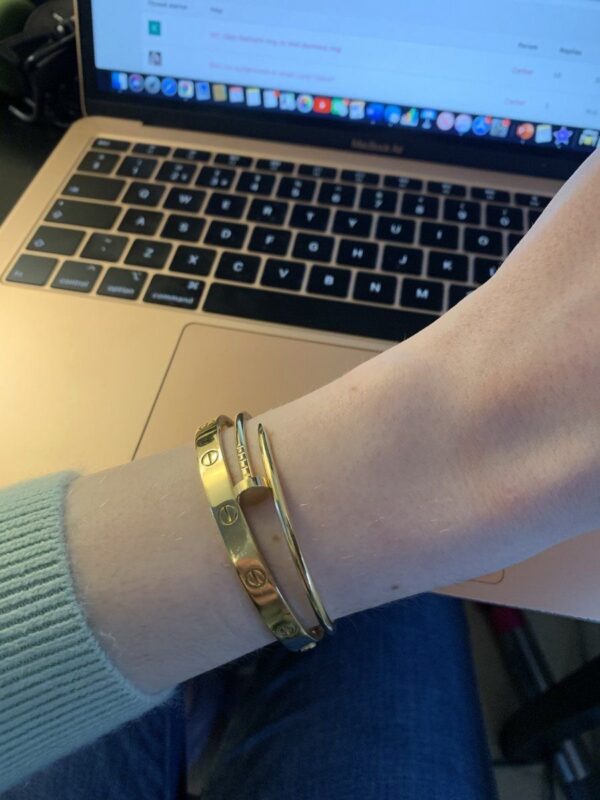 1590 Gold Plated Bangle Set - Image 5