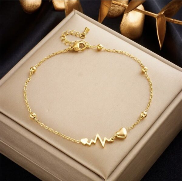 1581 Gold Plated Anklet - Image 2