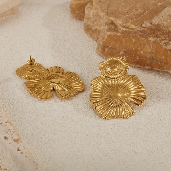 1591 Gold Plated Earrings - Image 4