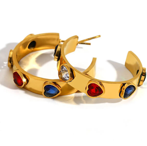 1605 Gold Plated Earrings - Image 2
