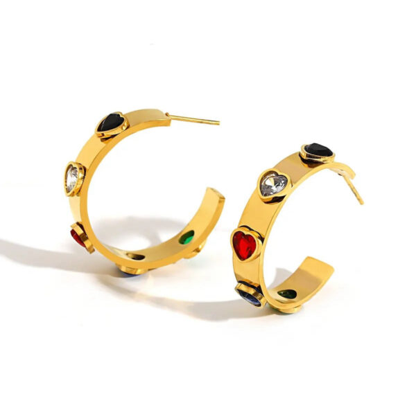 1605 Gold Plated Earrings - Image 3