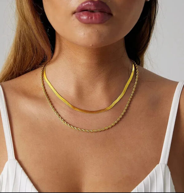 1594 Gold Plated Necklace - Image 3