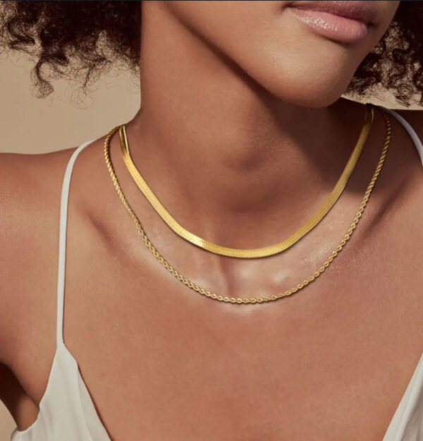 1594 Gold Plated Necklace - Image 4