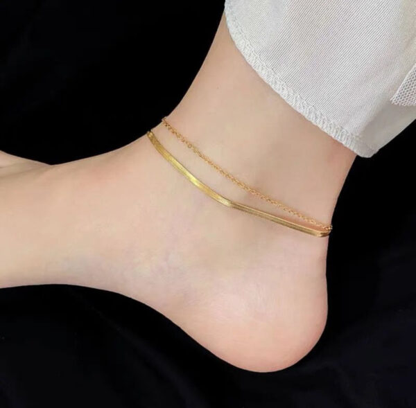 1603 Gold Plated Anklet - Image 3