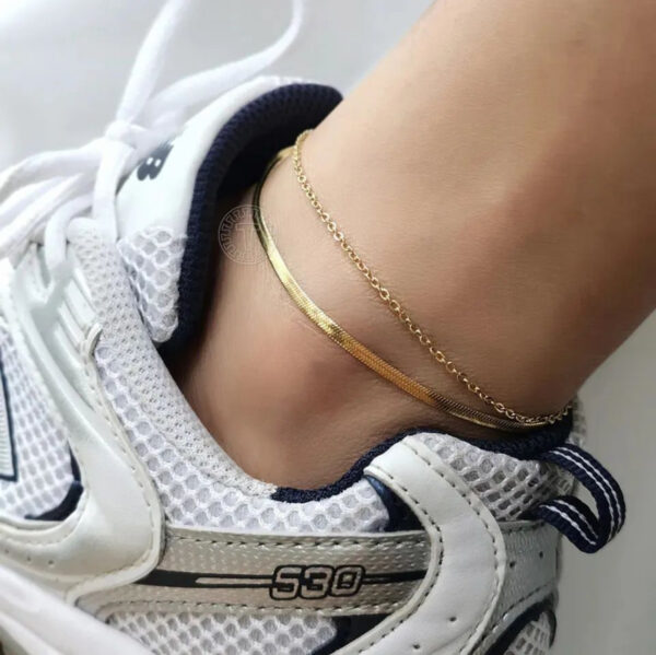 1603 Gold Plated Anklet - Image 4