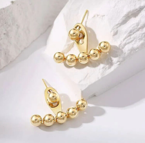 1633 Gold Plated Earrings - Image 2