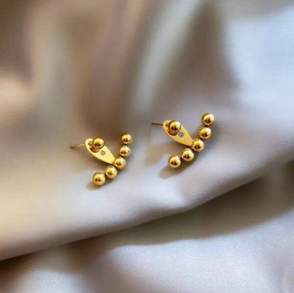 1633 Gold Plated Earrings - Image 4